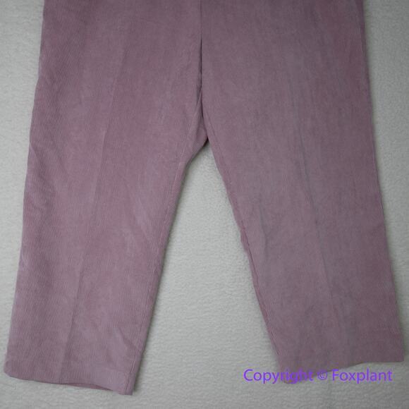 New! Afred Dunner‎ classic fit comfort waist corduroy pants, women plus size 24W - Picture 2 of 12